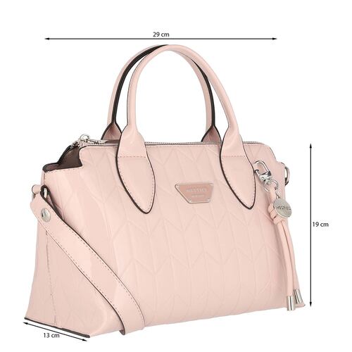 Bolsa Satchel Westies Rosa para Mujer