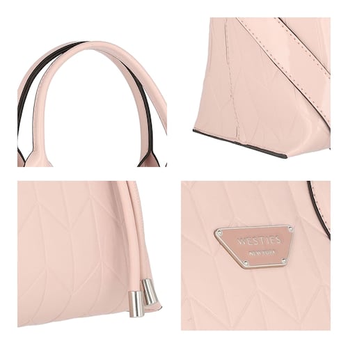 Bolsa Satchel Westies Rosa para Mujer