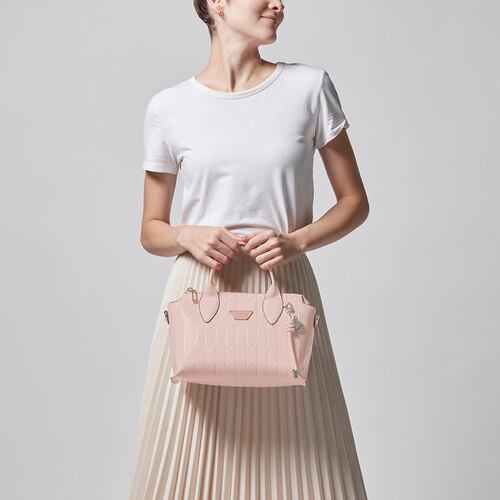 Bolsa Satchel Westies Rosa para Mujer