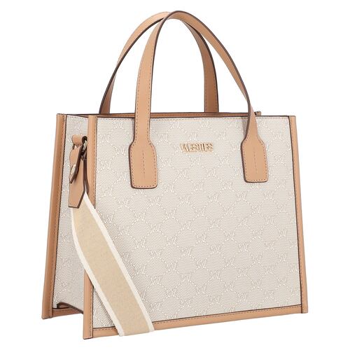 Bolsa Satchel Westies Beige para Mujer