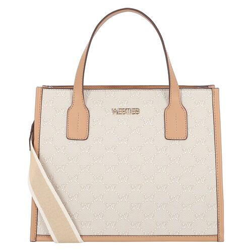 Bolsa Satchel Westies Beige para Mujer