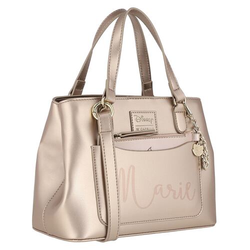 Bolso Satchel W Capsule Dorado para Mujer