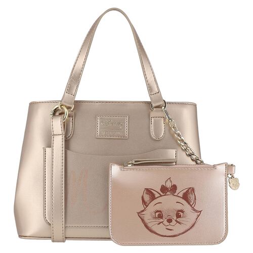 Bolso Satchel W Capsule Dorado para Mujer
