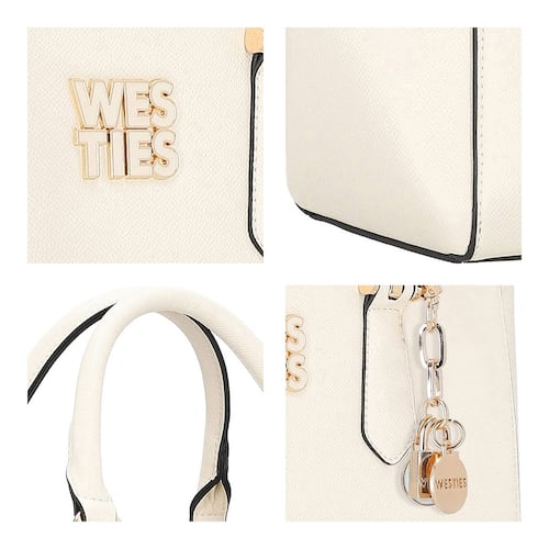 Bolsa Tote Color Marfil para Mujer Westies