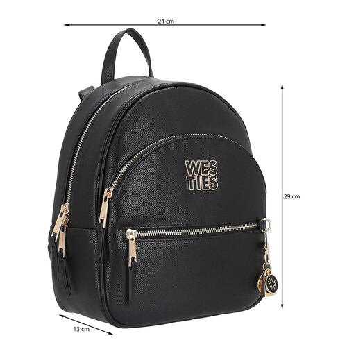 Mochila Backpack Color Negro para Mujer Westies
