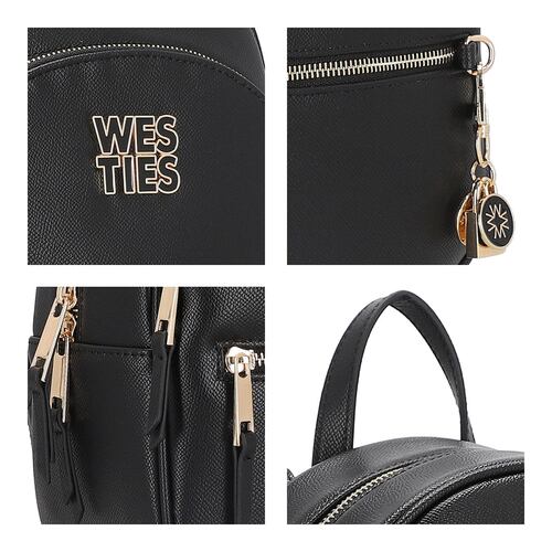 Mochila Backpack Color Negro para Mujer Westies