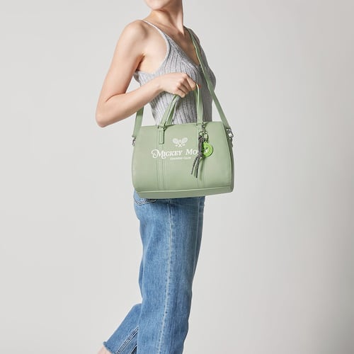 Bolsa Satchel W Capsule Verde Claro para Mujer