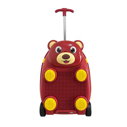 Maleta Infantil PEAK TOUR 18 " en Forma de Oso con Bloques