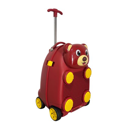 Maleta Infantil PEAK TOUR 18 " en Forma de Oso con Bloques