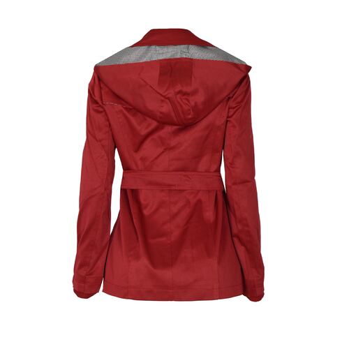 Gabardina corta con cinturón Philosophy Woman rojo talla chica para mujer