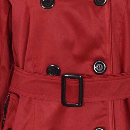 Gabardina corta con cinturón Philosophy Woman rojo talla chica para mujer
