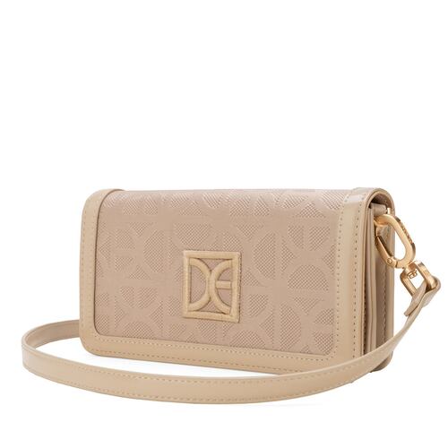 Billetera Porta Celular Cloe Color Beige para Mujer