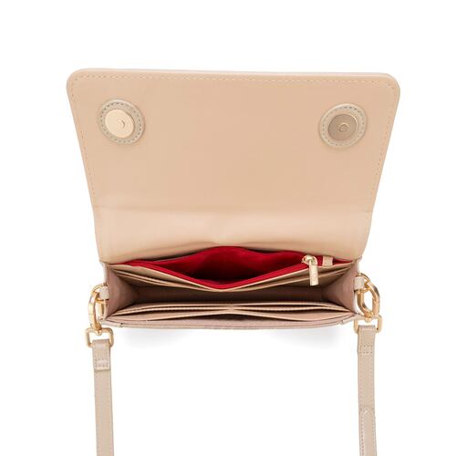 Billetera Porta Celular Cloe Color Beige para Mujer