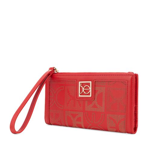 Billetera Flap Cloe Color Rojo para Mujer