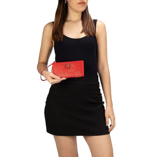 Billetera Flap Cloe Color Rojo para Mujer