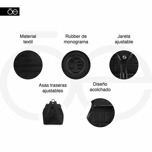 Bolso Backpack Cloe Color Negro para Mujer