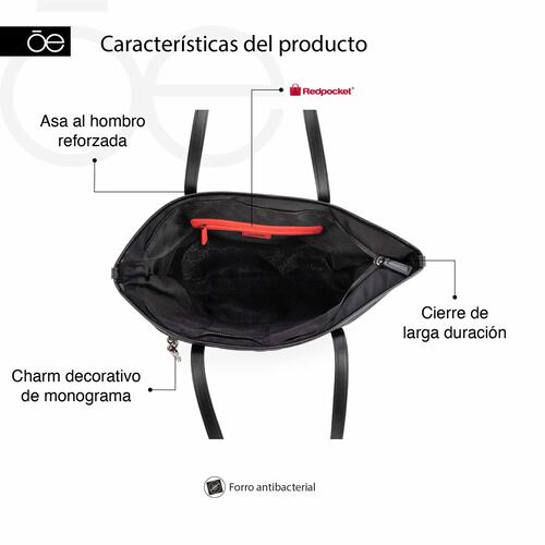 Bolso Tote Cloe Negro para Mujer