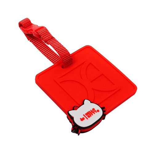 Identificador de Maleta CLOE  Color Rojo de Hello Kitty