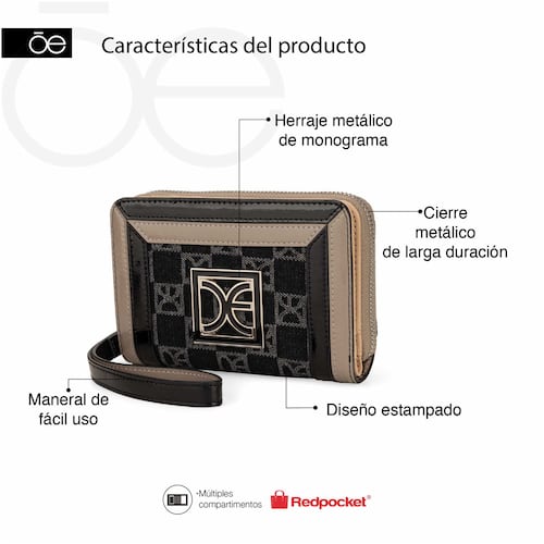 Billetera Hibrida Cloe Color Rosa para Mujer