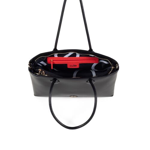 Bolso Satchel Cloe Color Negro para Mujer
