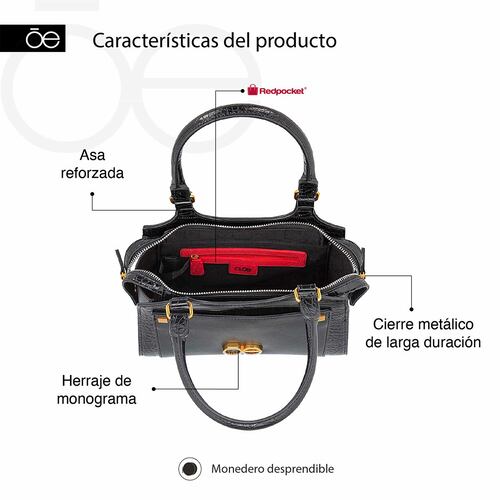Bolso Satchel Cloe Color Lila para Mujer