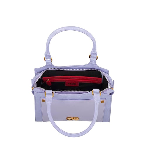 Bolso Satchel Cloe Color Lila para Mujer