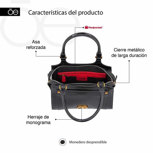 Bolso Satchel Cloe Color Lila para Mujer