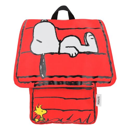Set 3 Piezas Mochila Lonchera y Lapicera Rojas Peanuts Keepak