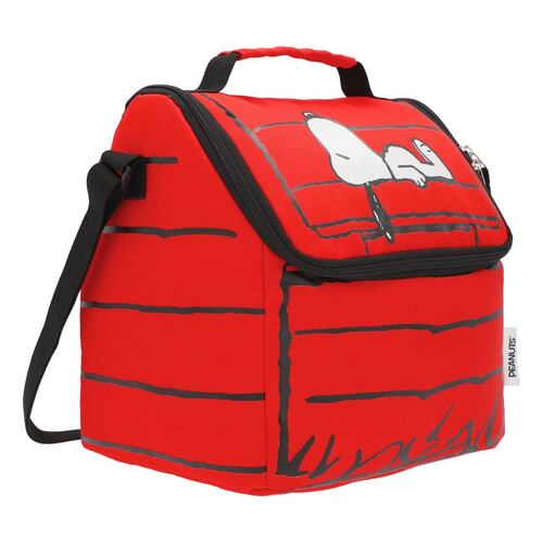 Set 3 Piezas Mochila Lonchera y Lapicera Rojas Peanuts Keepak
