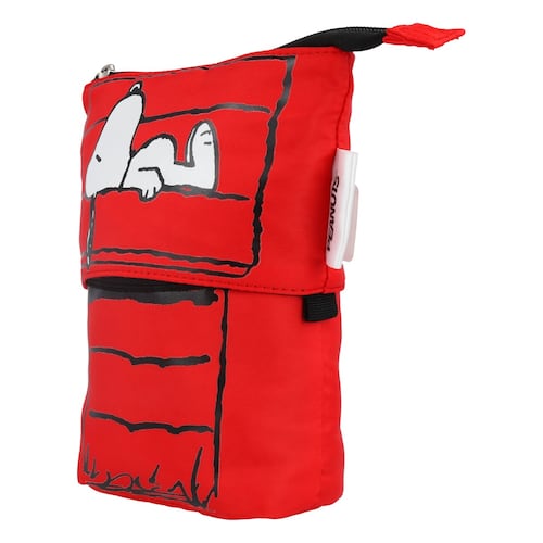 Set 3 Piezas Mochila Lonchera y Lapicera Rojas Peanuts Keepak