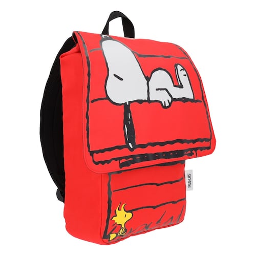 Set 3 Piezas Mochila Lonchera y Lapicera Rojas Peanuts Keepak
