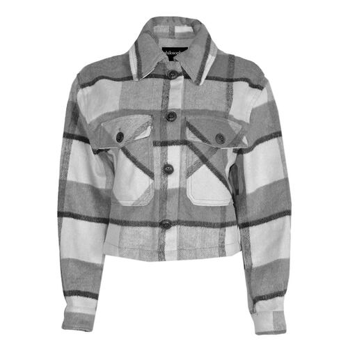 Shaket con bolsillos Philosophy para mujer talla grande color gris combinado