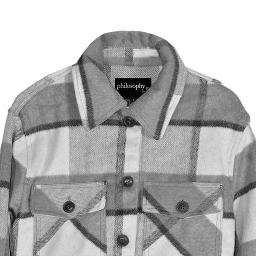 Shaket con bolsillos Philosophy para mujer talla grande color gris combinado