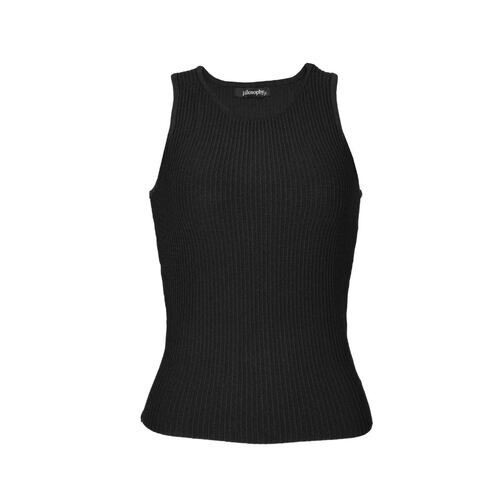 Suéter tirante ancho Philosophy color negro talla chica para Mujer