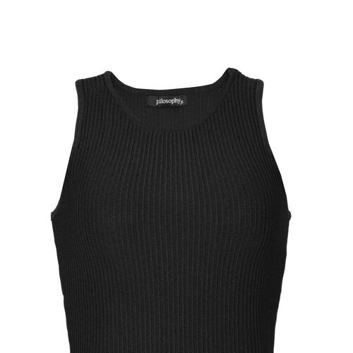 Suéter tirante ancho Philosophy color negro talla chica para Mujer