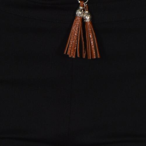 Pantalón recto con cinturón Philosophy color negro talla grande para Mujer