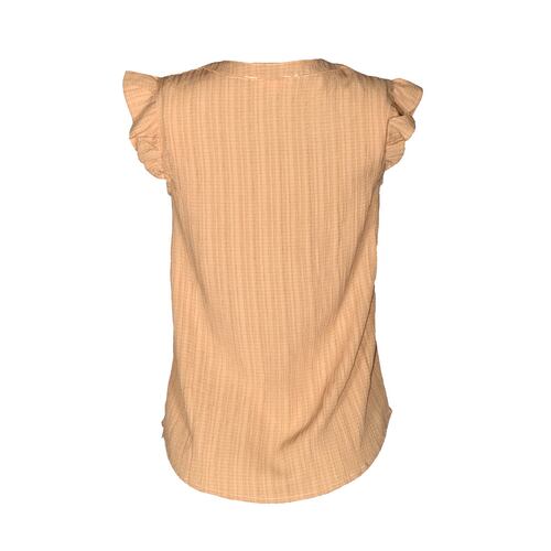 Blusa con detalle bordado Philosophy color café claro talla mediana para Mujer