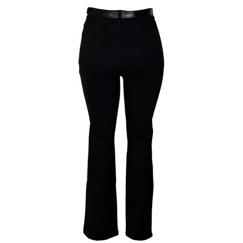 Pantalón recto con cinturón Philosophy color negro talla mediano para Mujer