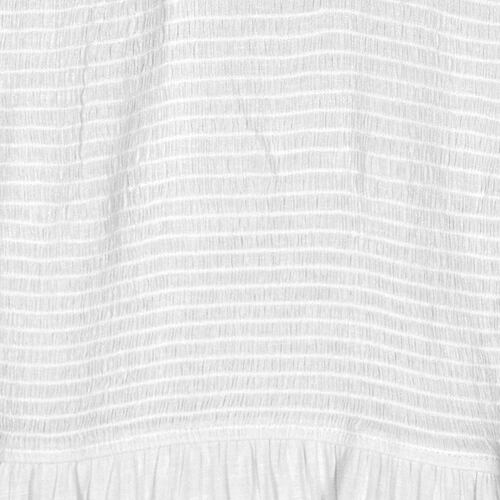 Vestido largo con smock Philosophy color blanco talla chica para Mujer