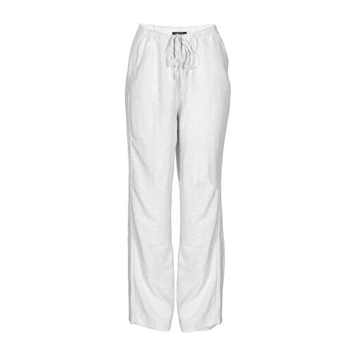 Pantalón Recto con Jareta Philosophy Color Blanco Talla Extra Grande para Mujer