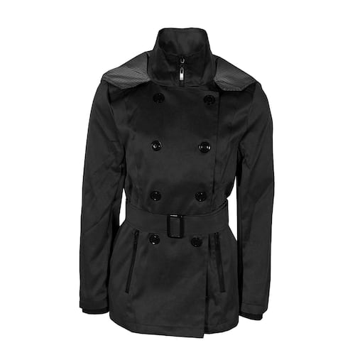 Gabardina con Capucha y Cinturón Philosophy Talla Extragrande Para Mujer