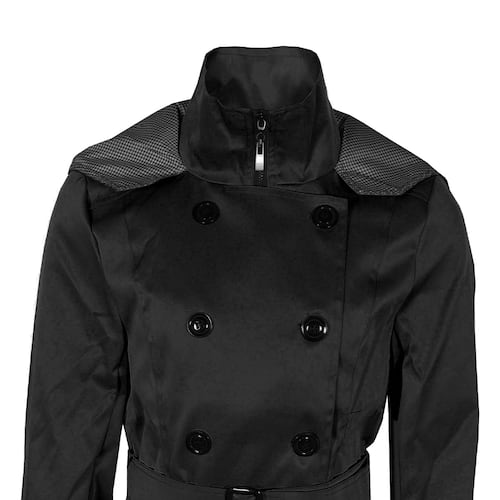 Gabardina con Capucha y Cinturón Philosophy Talla Extragrande Para Mujer