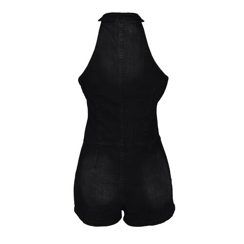 Romper Halter de Mezclilla Philosophy Talla Mediana Color Negro para Mujer