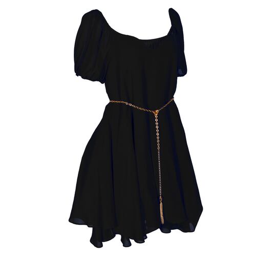 Vestido Liso Corto con Cinturón Philosophy para Mujer