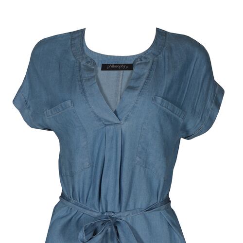 Vestido Corto con Cinta En Cintura Philosophy para Mujer