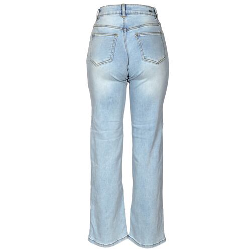 Jeans Recto Tiro Alto Pata Ancha Philosophy Talla 11 para Mujer
