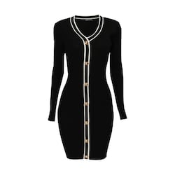 vestido-de-punto-con-botones-ch-negro-philosophy-para-mujer