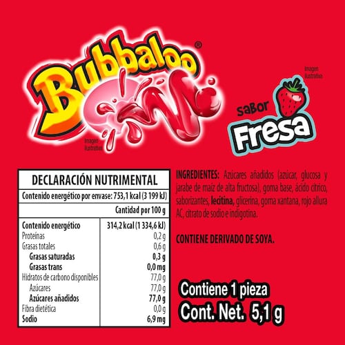 Bubbaloo Fresa
