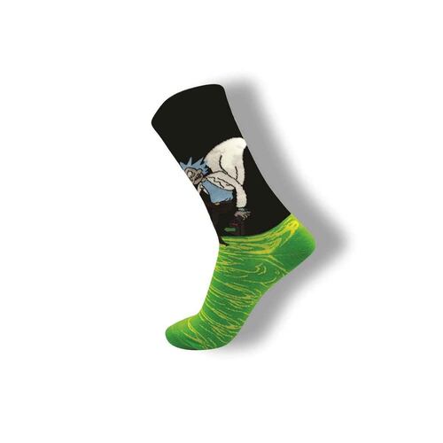 Calcetín Rick Morty Gráfico Multicolor para Hombre