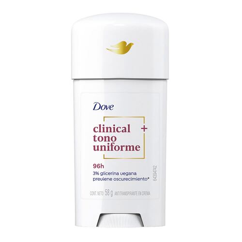 Desodorante Clínica Tono Uniforme 58 g Dove